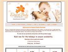 Tablet Screenshot of desertbabyrentals.com